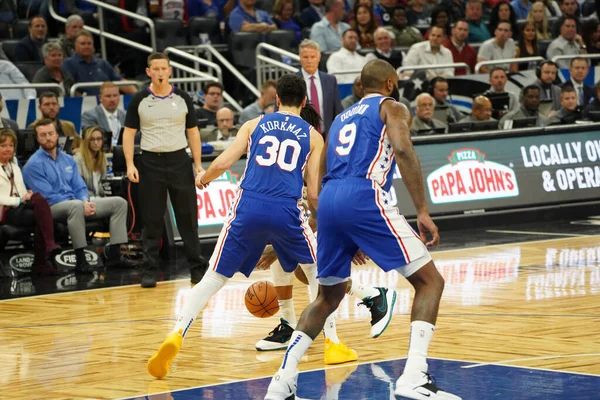 Orlando Magic Hospeda Philadelphia 76Ers Amway Center Quarta Feira Novembro — Fotografia de Stock