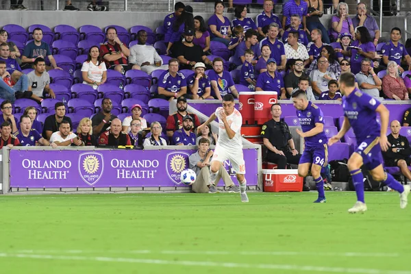 Orlando City Hospeda Atlanta United Exploria Stadium Agosto 2018 Orlando — Fotografia de Stock