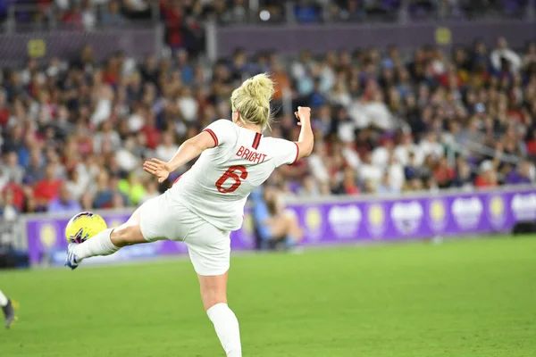 Usa Engeland Match Tijdens 2020 Shebelieves Cup Het Exploria Stadium — Stockfoto