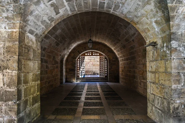 Tunnel Sotto Chiesa Palma Mallorca Spagna — Foto Stock