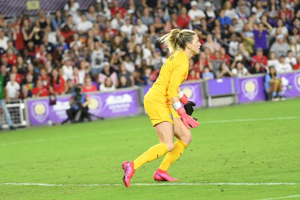 Usa England Match 2020 Shebelieves Cup Exploria Stadium Orlando Florida — стокове фото