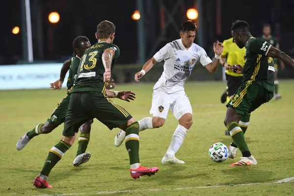 Galaxy Enfrenta Portland Timbers Durante Mls Back Tournament Espn Wild — Fotografia de Stock