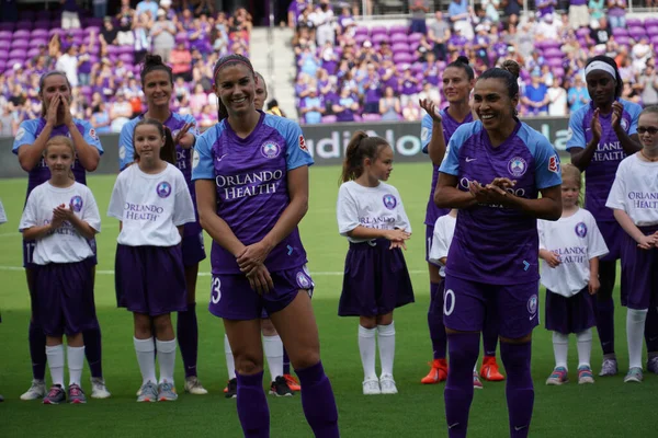 Orlando Pride Host Portand Thorns Orlando City Stadium April 2019 — Stock Photo, Image