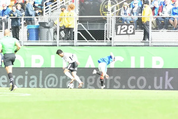 Rangers Corinthians Durante Copa Flórida Spectrum Stadium Janeiro 2018 Orlando — Fotografia de Stock