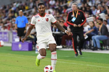 Flamengo Eintracht Frankfurt 'a karşı 12 Ocak 2019 Cumartesi günü Orlando City Stadyumu' nda. 