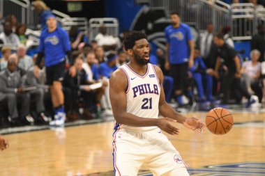Orlando Magic, Philadelphia 76ers 'ı 25 Mart 2019' da Orlando Florida 'daki Amway Arena' da ağırlıyor..