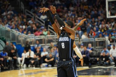 Orlando Magic 30 Aralık 2019 tarihinde Orlando, Florida 'daki Amway Center' da Atlanta Hawks 'a ev sahipliği yaptı.