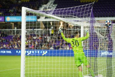Orlando City SC, 19 Haziran 2019 Çarşamba günü Orlando 'daki Exploria Stadyumu' nda düzenlenen ABD Açık Kupası sırasında New England Devrimi 'ne ev sahipliği yaptı.