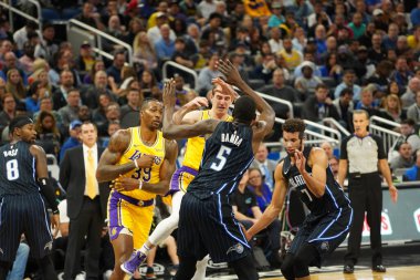 Orlando Magic 11 Aralık 2019 Çarşamba günü Orlando Forida 'daki Amway Center' da Los Angeles Lakers 'a ev sahipliği yaptı..  