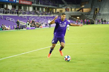Orlando City SC, 19 Haziran 2019 Çarşamba günü Orlando 'daki Exploria Stadyumu' nda düzenlenen ABD Açık Kupası sırasında New England Devrimi 'ne ev sahipliği yaptı.