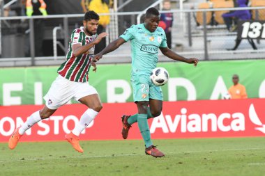Fluminense, Florida Kupası 'nda 15 Ocak 2018' de Orlando Florida 'da oynanan Spektrum Stadyumu' nda Barcelona SC 'ye karşı..