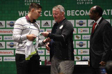 Basın Konferansı futbolcularının görüntüsü