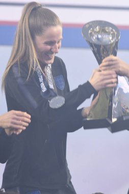 SheBelieves Kupası, 5 Mart 2019 tarihinde Tampa Florida Raymond James Stadyumu 'nda İngiltere' yi şampiyon ilan etmiştir. Fotoğraf: Marty Jean-Louis