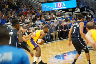Orlando Magic 11 Aralık 2019 Çarşamba günü Orlando Forida 'daki Amway Center' da Los Angeles Lakers 'a ev sahipliği yaptı..  