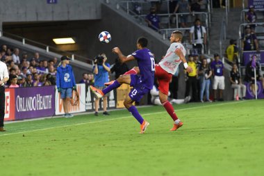 Orlando City 21 Temmuz 2019 tarihinde Florida, Orlando 'da Exploria Stadyumu' nda New York Red Bulls 'a ev sahipliği yaptı..