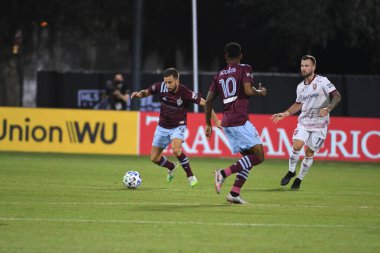 Real Salt Lake, 12 Temmuz 2020 'de Orlando Florida' da düzenlenen MLS Sırt Turnuvası sırasında Colorado Rapids ile karşı karşıya. 