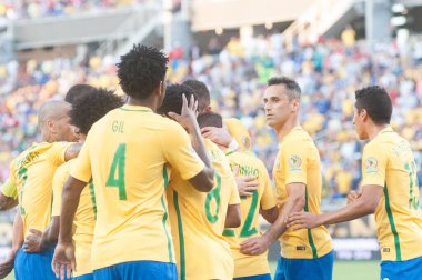 Brezilya, 8 Haziran 2016 tarihinde Orlando Florida 'daki Copa America Centenario' da Haiti ile karşılaştı.. 