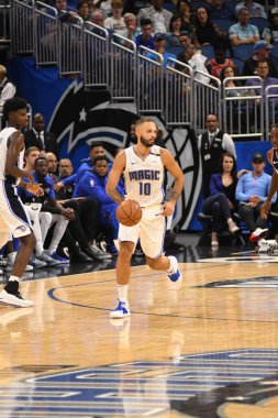 Orlando Magic 25 Ekim 2018 'de Orlando Florida' daki Amway Center 'da Portland Trail Blazers' ı sunar..