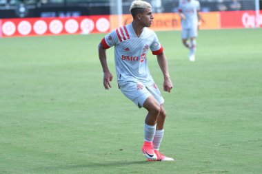 Toronto FC, 13 Temmuz 2020 tarihinde Orlando Florida 'daki ESPN Wild World of Sports' ta düzenlenen MLS Back Tournament sırasında D.C. United ile karşılaştı. Fotoğraf: Marty Jean-Louis