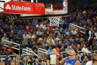 Orlando Magic, 13 Aralık 2019 Cuma günü Orlando, Florida 'daki Amway Center' da Houston Rockets 'a ev sahipliği yapıyor..