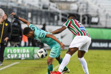 Fluminense, Florida Kupası 'nda 15 Ocak 2018' de Orlando Florida 'da oynanan Spektrum Stadyumu' nda Barcelona SC 'ye karşı..