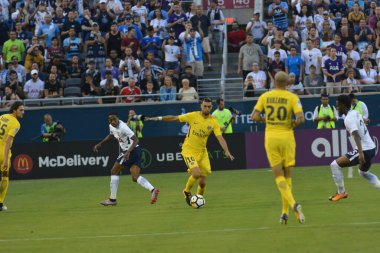 Paris Saint-Germain, Tottenham Hotspur 'a karşı 22 Temmuz 2017' de Orlando Florida 'daki Citrus Bowl' da. 