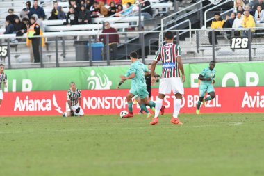 Fluminense, Florida Kupası 'nda 15 Ocak 2018' de Orlando Florida 'da oynanan Spektrum Stadyumu' nda Barcelona SC 'ye karşı..