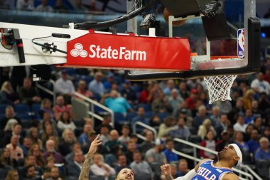 Orlando Magic, Philadelphia 76ers 'ı 13 Kasım 2019 Çarşamba günü Amway Center' da ağırlamaktadır. Fotoğraf: Marty Jean-Louis