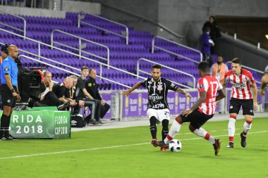 Korintliler, 10 Ocak 2018 'de Orlando City Stadyumu' nda düzenlenen Florida Kupası 'nda PSV Eindhoven' a karşı.