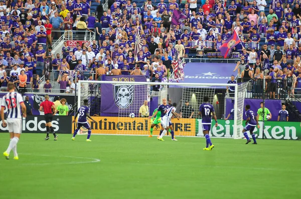 Orlando City Empfängt Juli 2015 West Bromwich Albion Camping World — Stockfoto