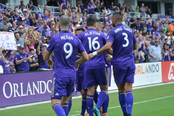 Orlando City, 31 Mart 2018 'de Orlando Florida' daki Exploria Stadyumu 'nda New York Red Bulls' a ev sahipliği yaptı..  