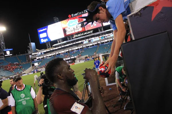 Usa Fotbollslag Värd Trinidad Tobago Everbank Field Jacksonville Florida Den — Stockfoto