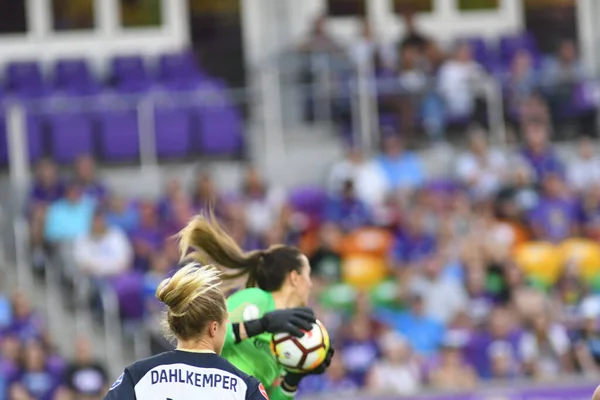 Orlando Pride Gastheer Van North Carolina Courage Exploria Stadium Mei — Stockfoto