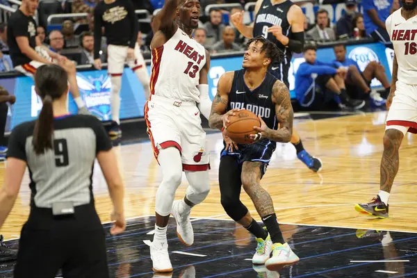 Orlando Magic Hostí Miami Heat Amway Center Orlando Florida Sobotu — Stock fotografie