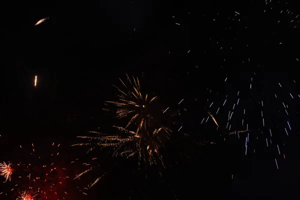 View Fireworks Dark Sky — Stock Photo, Image