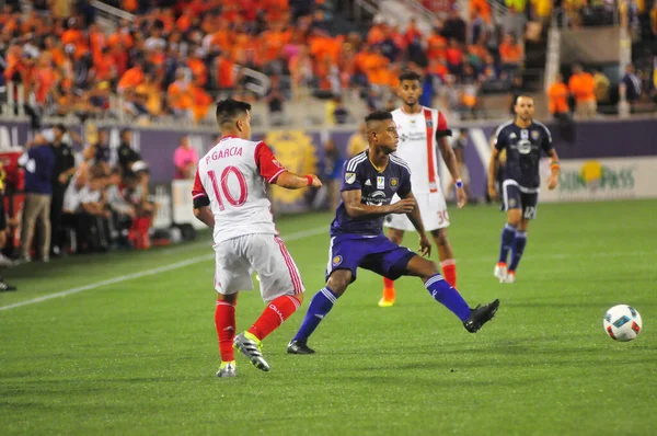 Orlando City Gospodarzem Trzęsień Ziemi San Jose Camping World Stadium — Zdjęcie stockowe