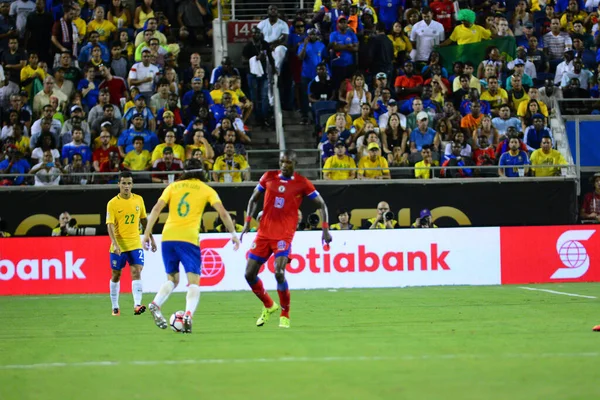 Brasil Enfrenta Haiti Durante Centenário Copa América Orlando Florida Camping — Fotografia de Stock