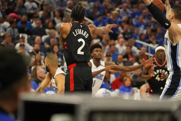 Orlando Magic Ospita Toronto Rapters Durante Primo Turno Dei Playoff — Foto Stock