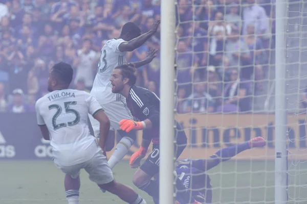 Orlando City Empfängt April 2018 Die Portland Timbers Exploria Stadium — Stockfoto