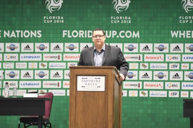 Basın Konferansı futbolcularının görüntüsü