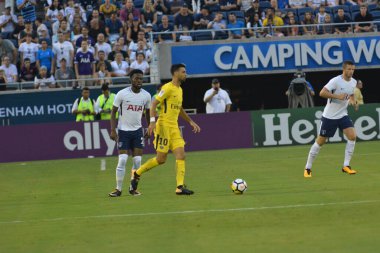 Paris Saint-Germain, Tottenham Hotspur 'a karşı 22 Temmuz 2017' de Orlando Florida 'daki Citrus Bowl' da. 