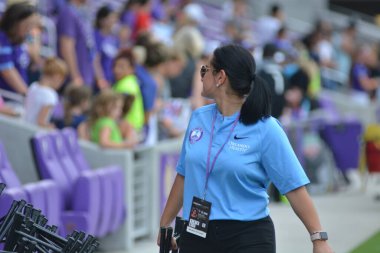 Orlando Pride 21 Temmuz 2018 'de Orlando Florida' daki Exploria Stadyumu 'nda Seattle Reign FC' ye ev sahipliği yapmaktadır. Fotoğraf: Marty Jean-Louis