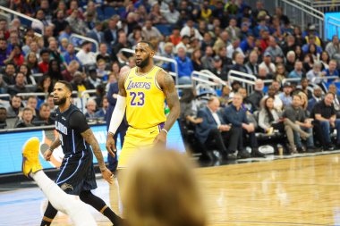 Orlando Magic 11 Aralık 2019 Çarşamba günü Orlando Forida 'daki Amway Center' da Los Angeles Lakers 'a ev sahipliği yaptı. Fotoğraf: Marty Jean-Louis
