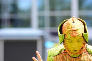 30 Ağustos 2016 'da Orlando Florida' daki güzel Orlando Eye 'daki Cirque du Soleil gösterisi.