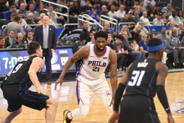 Orlando Magic, Philadelphia 76ers 'ı 25 Mart 2019' da Orlando Florida 'daki Amway Arena' da ağırlıyor.. 