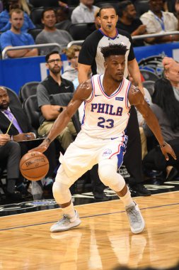 Orlando Magic 2 Ekim 2018 'de Orlando Florida' daki Amway Center 'da bir prova oturumuna ev sahipliği yapıyor.. 