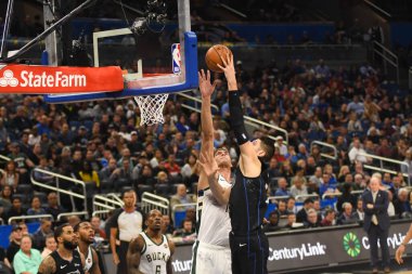 Orlando Magic, 19 Ocak 2019 Cumartesi günü Orlando Florida 'daki Amway Arena' da Milwaukee Doları 'na ev sahipliği yapıyor..