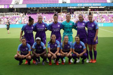 Orlando Pride 14 Nisan 2019 'da Orlando City Stadyumu' nda Portand Thorns 'a ev sahipliği yapıyor..