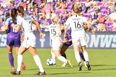 Orlando Pride 14 Nisan 2019 'da Orlando City Stadyumu' nda Portand Thorns 'a ev sahipliği yapıyor..