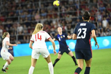 5 Mart 2020 'de Orlando Florida' daki Exploria Stadyumu 'nda düzenlenen 2020 SheBelieves Kupası' nda ABD - İngiltere Karşılaşması 